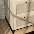 thumbnail image 5 of 2-Drawer File Cabinet with Natural Rattan Finish / Add Warmth to Office Space, 5 of 5