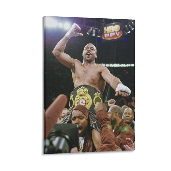 Roy Jones Jr Canvas Poster Print Photo Art Painting Canvas Poster Home Decorative Bedroom Modern Decor Posters Gifts 12x18inch(30x45cm)