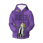 CPFUYMI Kids Beetlejuice Pullover Hoodie Realistic 3d Print Graphic Hooded Sweatshirts With Drawstring
