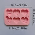thumbnail image 1 of Molde Silicona para Chocolate con Corazón Amor, Molde para Galletas y Dulces, Bandeja Hielo para Amor, Herramienta para Hornear, Molde para Velas y Pasteles con Fondant Amor, 1 of 5