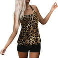 thumbnail image 1 of Birdeem Womens Two Piece Set Swimsuits Leopard Print Tummy Control Swimwear Beachwear, 1 of 9