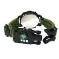 thumbnail image 1 of Montre de Survie Outils de Camping Équipement de Randonnée Torche Finition Soignée Fournitures Extérieures Cadeau Sucré Gadget d'Urgence Vert Armée, 1 of 8