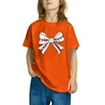 thumbnail image 4 of RXIRUCGD T-shirt Imprimé Halloween pour Enfants Garçons Filles Mode Mignon Col Rond Manches Courtes (Orange, Taille: 7 Ans), 4 of 4