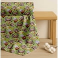 thumbnail image 4 of Soimoi Green Cotton Voile Fabric Crab,Shell & Coral Ocean Print Sewing Fabric Yard 42 Inch Wide, 4 of 7