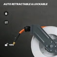 thumbnail image 2 of Retractable Air Hose Reel, 3/8 IN x 50FT Hybrid Air Hose Max 300 PSI, Air Compressor Hose Reel with 5 ft Lead in, Ceiling/Wall Mounted Air Hose Reel,Heavy Duty Air Tool$$Tools & Hardware, 2 of 14