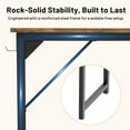 thumbnail image 3 of Atilioo Computer Small Desk, 40" Office Study Writing Table with Storage Bag & Iron Hook for Home Bedroom, Kids Desk, Rustic Brown, 3 of 11