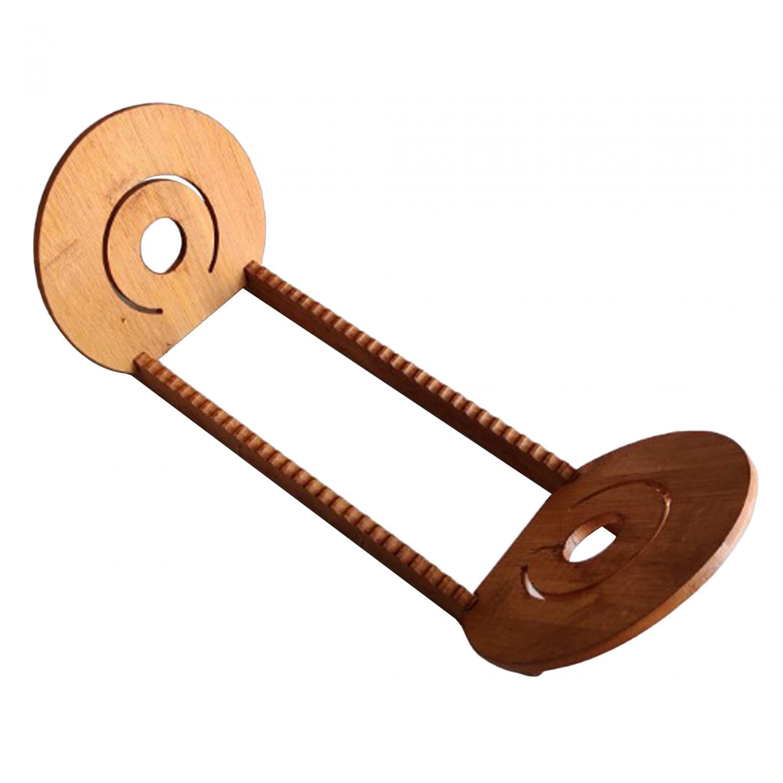 Record Storage Holder Stand, Tabletop Vintage Music Album Display Rack, Wooden CD Display Stand