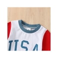 thumbnail image 4 of Bagilaanoe Newborn Baby Boy 4th of July Outfit USA Tees Shirt Tops Jogger Shorts Set 2Pcs Independence Day Clothes 0-24 Months, 4 of 9