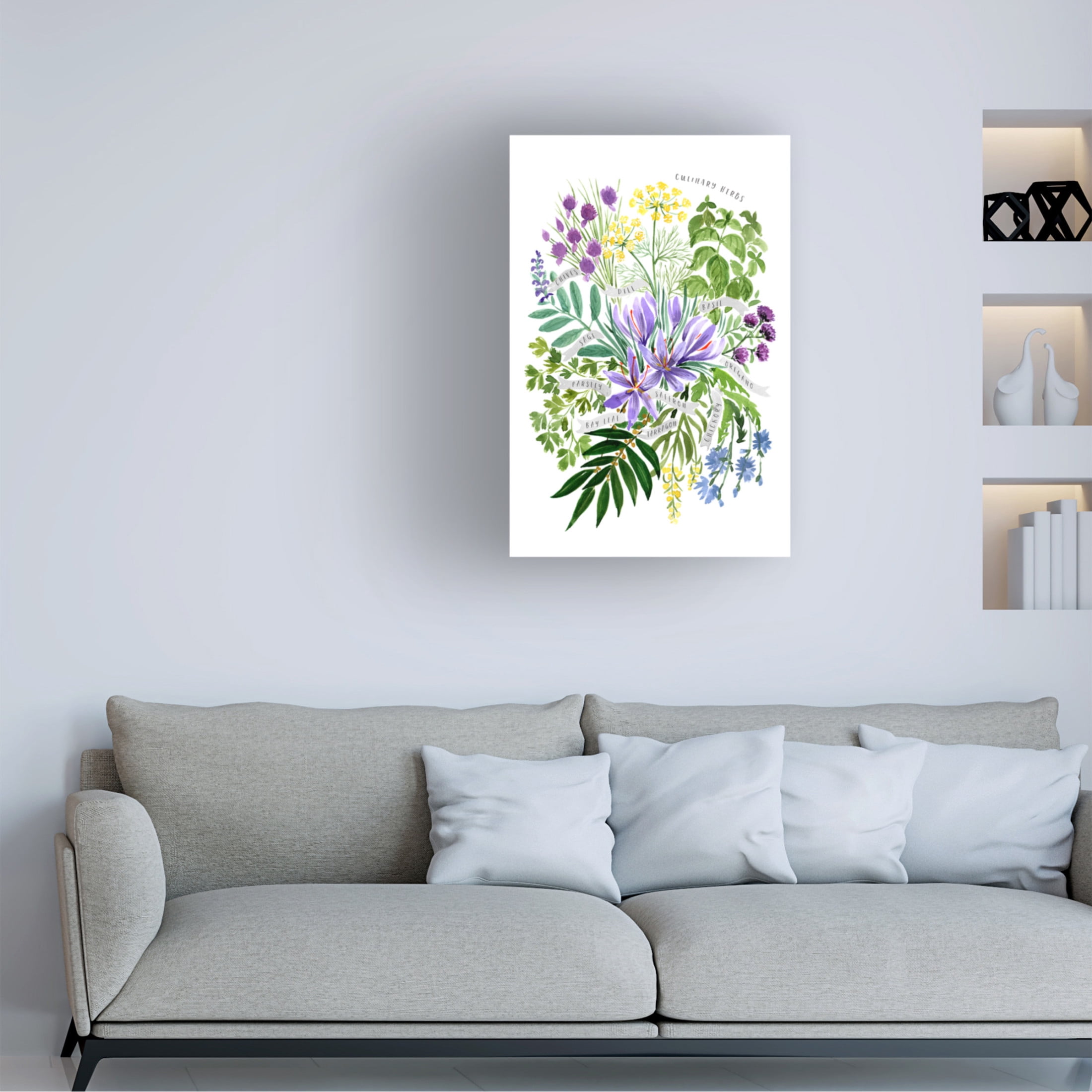Trademark Fine Art Rosana Laiz Blursbyai Culinary herbs Canvas Wall Art