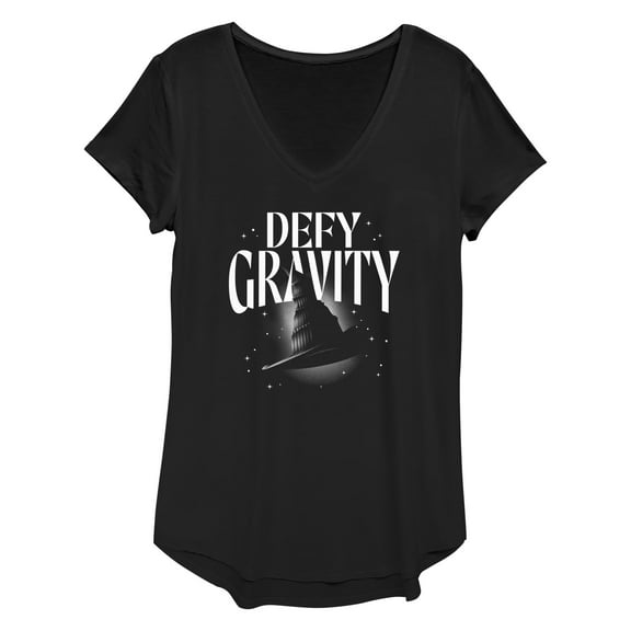 Women's Wicked Defy Gravity Witch Hat  V Neck
