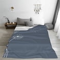 thumbnail image 5 of Fuzoiu White Dandelion Print Ultra-Soft Micro Fleece Blanket,All Seasons Flannel Throw, Lightweight Blanket for Bed, Sofa, Couch, Movie Night, Camping, and Travel-40"x30", 5 of 7