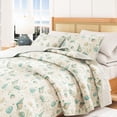 thumbnail image 6 of Coastal Quilt Set - Lightweight, Soft, All-Season - 2-Piece Reversible Seashell Bedding Set (Twin / Twin XL, Shells), 6 of 6