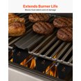 thumbnail image 6 of VEVOR Flavorizer Bars, 15 inch Grill Replacement Part, for Weber Spirit I & II 300 Series Grills, Including Spirit E-310, ll S-310, ll E-320, Porcelain-enameled Steel Thicker Heat Plate, 5 Pack, 6 of 9