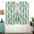 thumbnail image 2 of Leaves Green Blackout Curtains Window Grommet Insulated Curtain Bedroom Living Room 54"x55" 2 Panels, 2 of 5