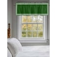 thumbnail image 3 of Valances for Windows Dark Green Abstract Art Rod Pocket Cafe Window Treatments Valance Curtains for Kitchen Bathroom Laundry Basement Windows 60"x14", 3 of 9