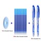 thumbnail image 2 of Juego de recargas de gel para bolígrafos borrables, varillas lavables con mango para escuela, suministros de papelería de oficina, 0,5 mm, tintas color azul y negro, 2 of 4