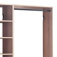 thumbnail image 2 of Benjara Vedz Walk in Closet w 2 Drawers- 4 Shelves n Hanging Rods- Brown Wood, 2 of 6