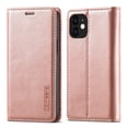 thumbnail image 2 of Compatible with iPhone 12 Mini Wallet Case, PU Leather Flip Folio Case with Card Holders RFID Blocking Kickstand [Shockproof TPU Inner Shell] Phone Cover For iPhone 12 Mini, rosegold, 2 of 11