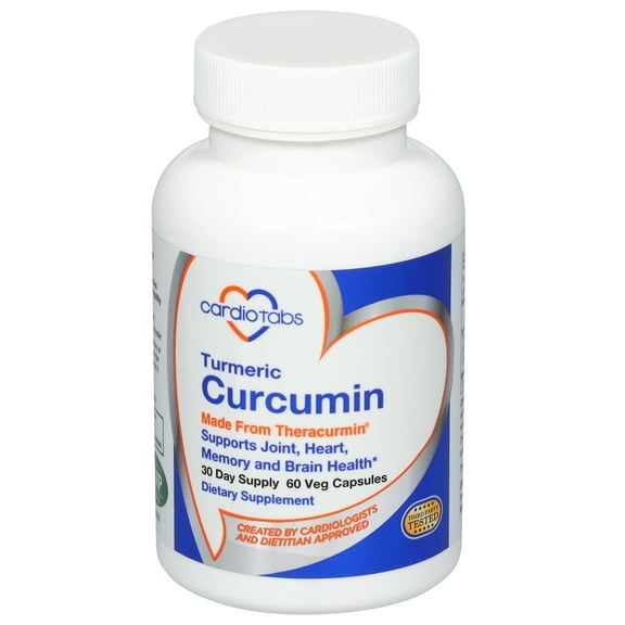 Cardiotabs Curcumin made with THERACURMIN - 600 mg - 30 Day Supply