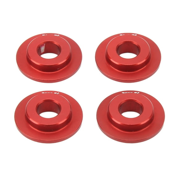 4 Pcs Wheel Rim Adapter Gasket Aluminum Alloy Sturdy Durable Wheel Adapter for TRAXXAS UDR 1/7 RC Car Red