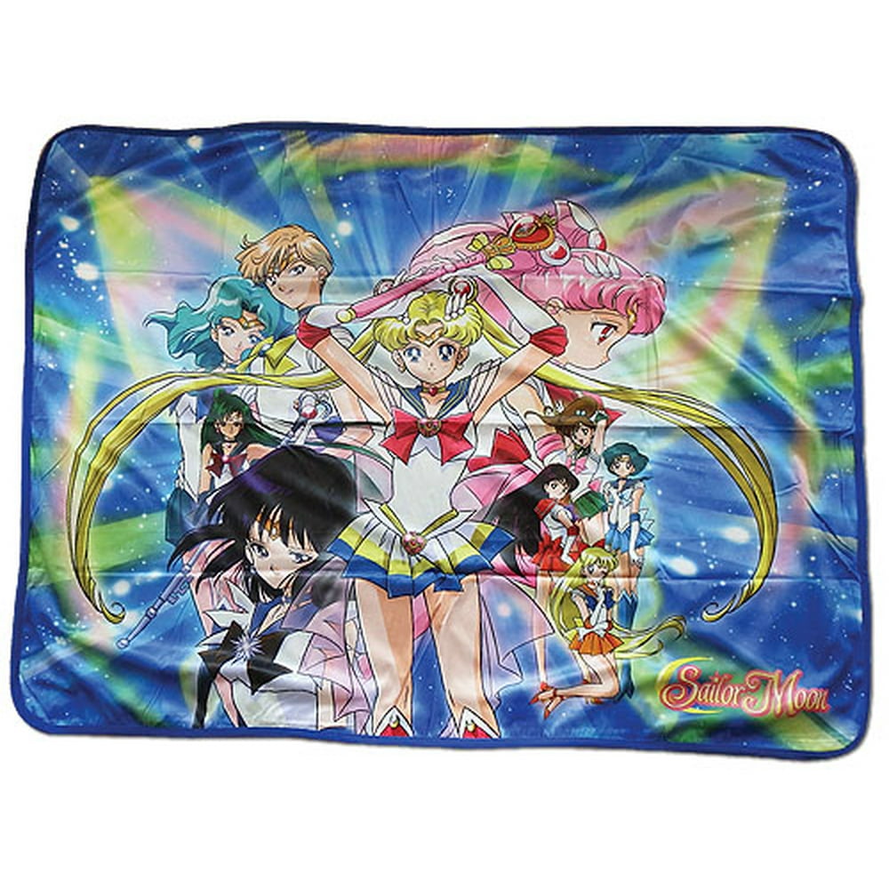 Blanket Sailor Moon S New Super Group Sublimation Fleece Throw
