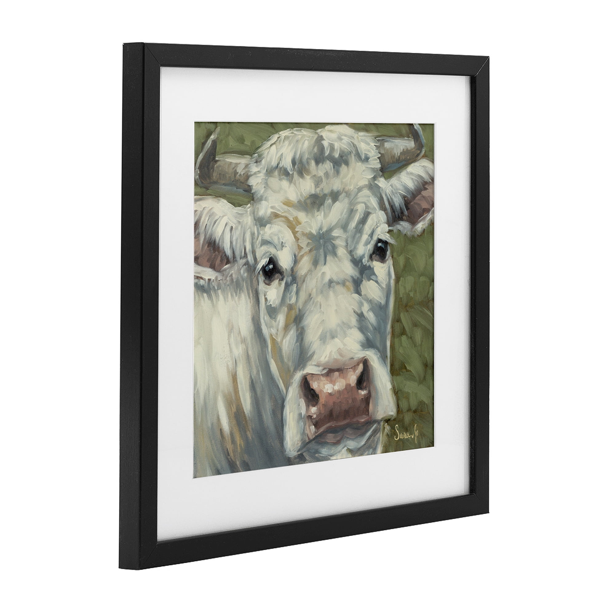 Stupell Industries Pearl Of The Pasture Black Framed Print Under Glass, design by Sara G. Designs