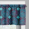 thumbnail image 3 of Ambesonne Floral Window Valance, Overview of Digital Roses, 54" X 18", Aqua Dark Purple, 3 of 5