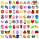 thumbnail image 1 of Squishies Toys Fujous, paquete de 100 unidades, Mochi Squishy Fidget Kids, 1 of 8