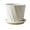 #-【Beige | 1 Flower Pot】, variant on Minimalists Creatives Twill-Texture round Plastic Planter - Breathable Root Control Pot for Green Plants Home Decor, Beige, Ccwuwei