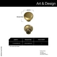 thumbnail image 4 of Goo-Ki Set of 6 Elegant Antique Brass Cabinet Knobs - Classic Round Kitchen Hardware, Vintage Drawer Pulls Sleek Retro Dresser Handles, 4 of 7
