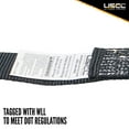 2" x 10' Black Heavy Duty Endless Ratchet Strap