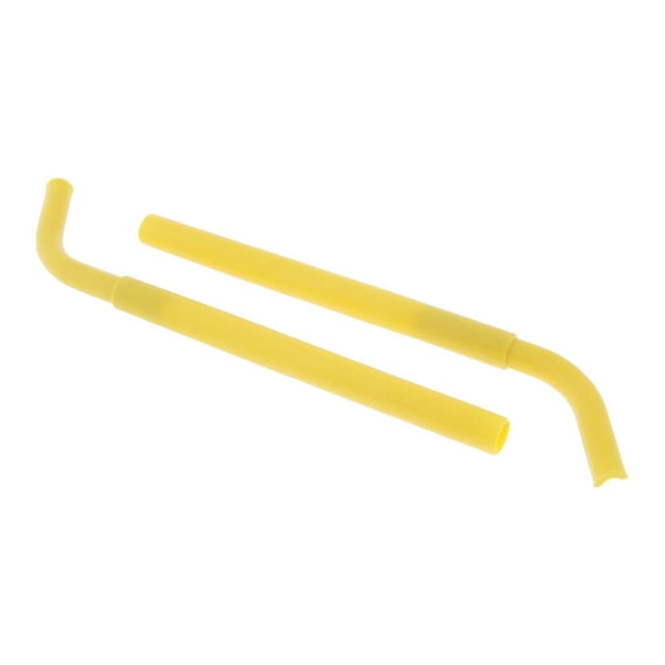 2x de Beber Reutilizables Flexibles de Silicona para Oficina en hogar con Estuche de Transporte Amarillo oscuro Salvador Dali Pajitas que beben pajitas reutilizables