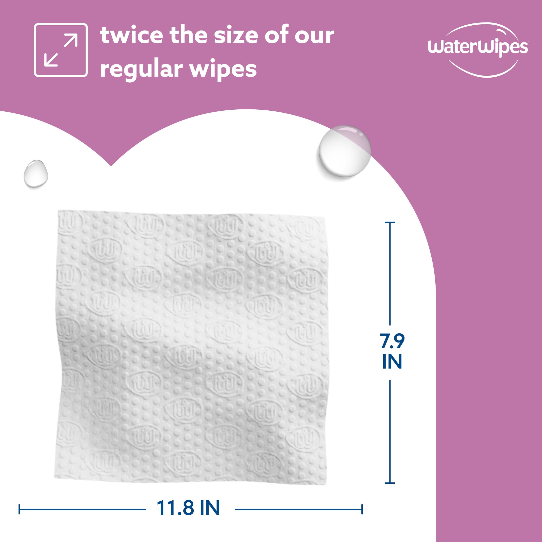 WaterWipes Sensitive Body & Intimate Wipes, 99.9% Water, Unscented & Hypoallergenic Hygiene Wet Wipes, Adult Care, 90 Wipes