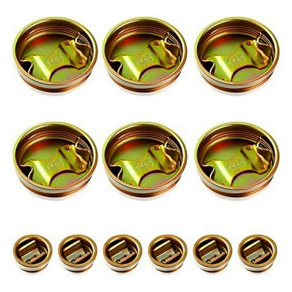12 Pack Steel Bung Plug Drum Bung 6cm and 3cm Bung Hole Cap 55 Gallon Drum Caps Metal Bung Caps with Plated Coated