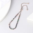 thumbnail image 4 of Ladies Chakra Bracelet, Colorful Tennis Bracelet, Crystal Slider, 4 of 4