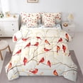 thumbnail image 1 of Erosebridal Cardinal Bird Bedding Sets Full Size, Tree Branches Comforter Sets with Sheets, 7-Piece, 1 of 5