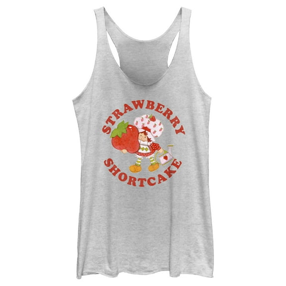 Women's Strawberry Shortcake Center Berry  Racerback Tank Top