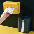 thumbnail image 4 of QualitChoice Tissue Box Wall-mounted Waterproof Paper Towel Storage Organizer Moisture-proof Napkin Container Organization Restaurant Blue, 4 of 6