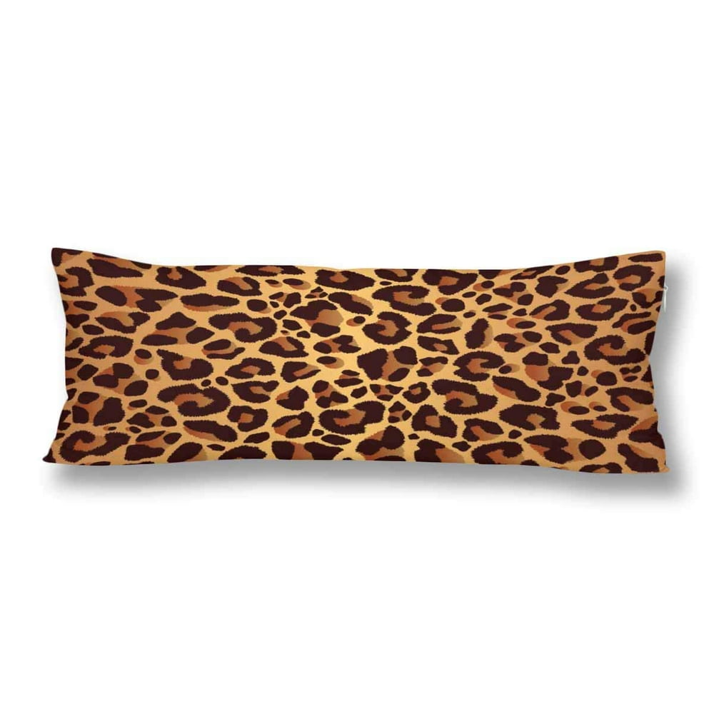 ABPHOTO Beautiful Leopard Pattern Body Pillow Covers Case Pillowcase