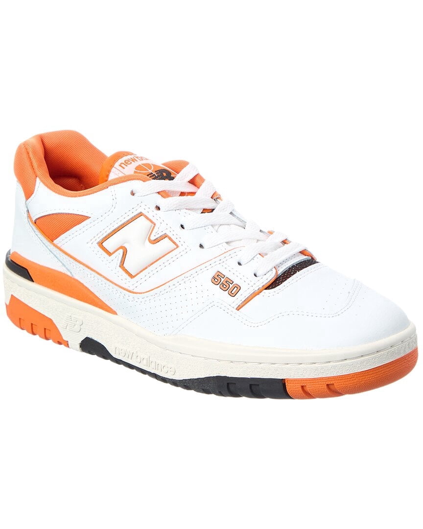 New Balance 550 Leather Sneaker, 10, Orange - Walmart.com