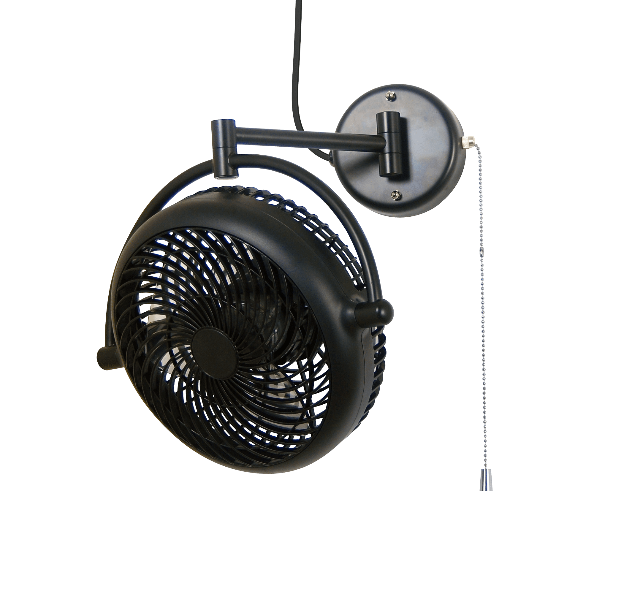Swivel Fan with Folding Arm White ALASKA VIVI 8 in