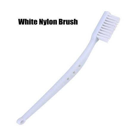 

GLFILL White Plastic Handle Brass Wire Brush Stainless Steel Nylon Metal Rust Cleaning