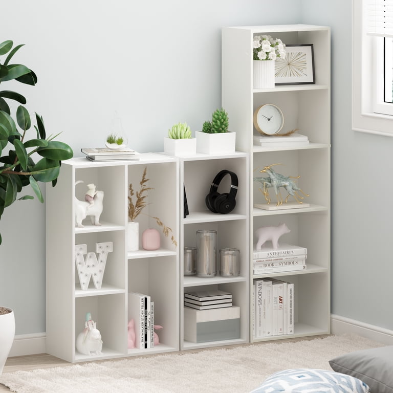 Furinno Pasir 3-Cube Bookcase, White photo 6