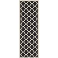 thumbnail image 1 of Safavieh Courtyard Indoor Outdoor Runner Rug, Black, Machine Made, 2'3' x 10', 1 of 4