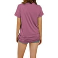 thumbnail image 3 of Giraffe Print Graphic Short Sleeve T-Shirt Plus Size Women Tops, 3 of 5