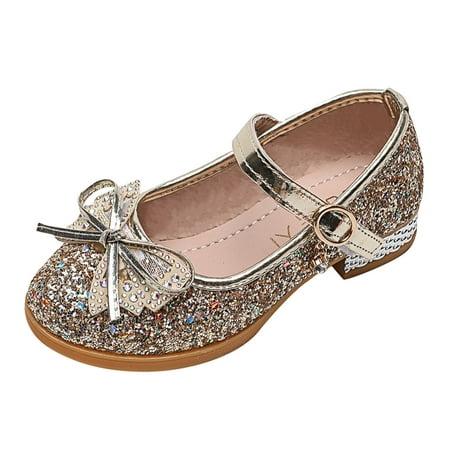 

Kids Dance Sandals Bling Shoes Knot Princess S Shoes