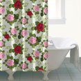 thumbnail image 4 of Pioneer Flower Floral Print Pattern Shower Curtain 72"x84", Bathroom Decorative Shower Curtain Set with 12 Hooks, Waterproof Washable, 4 of 6