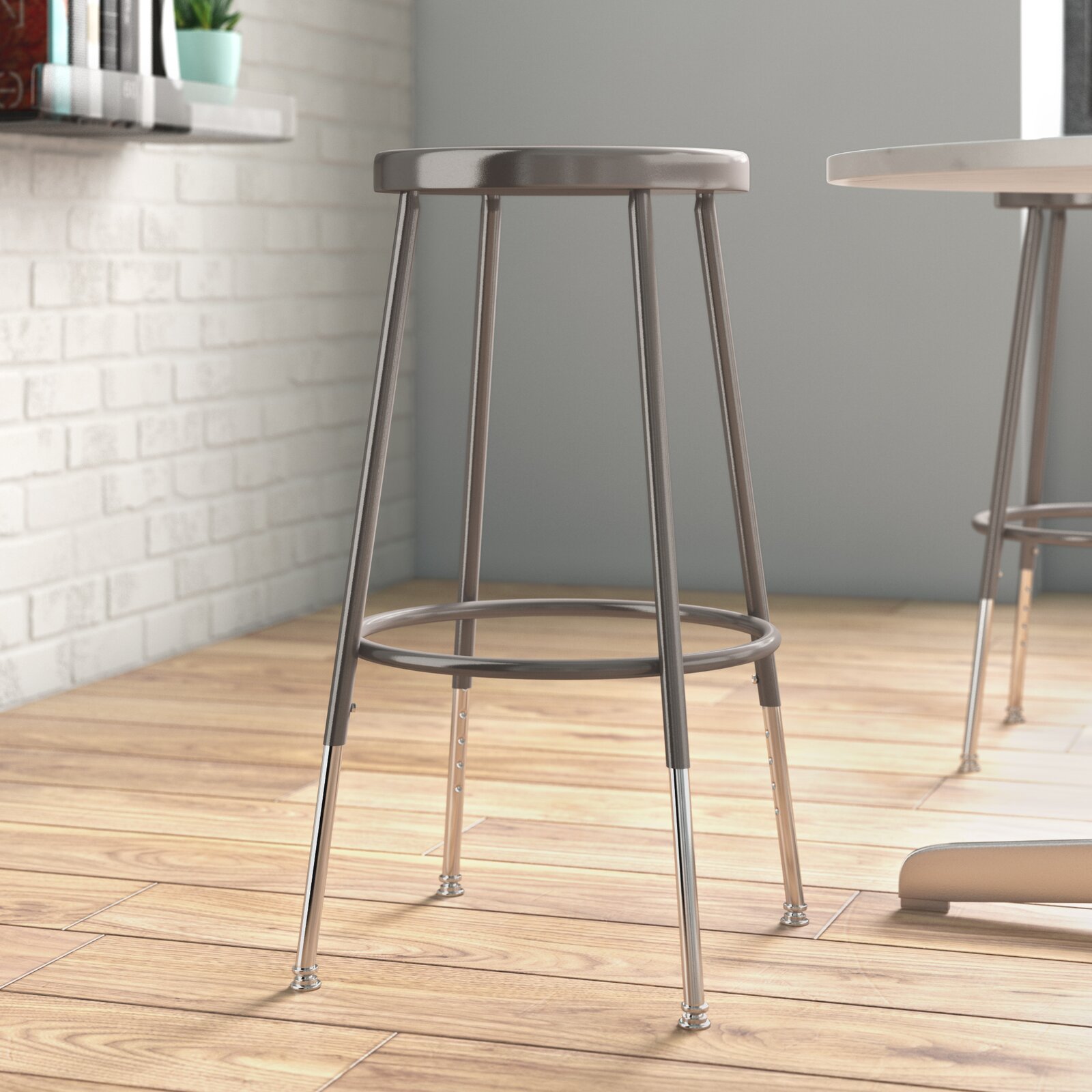 Height Adjustable Drafting Stool with Footring, Casters Included No, Tested to meet ANSI/BIFMA