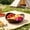 Khaki, variant on Imitation Wood Grain Triangle Fruit Bowl, Curved Snack Serving Tray for Nuts, Fruits, Candies, Decorative Table Organizer for Home Kitchen