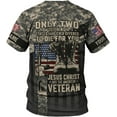 thumbnail image 4 of Personalized Veteran Army T-Shirt Us Military Pride American Flag Vintage Shirts for Men Dad Grandpa Memorial Day (2XL), 4 of 6